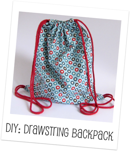 DIY Drawstring Backpack  How to Make a Drawstring Backpack