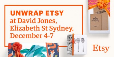 Etsy marketplace at David Jones this Christmas - Handmade KidsHandmade Kids