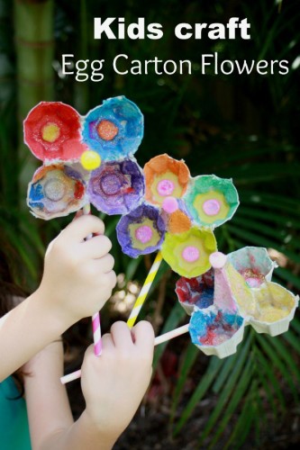 Kids Craft Egg Carton Flowers - Handmade KidsHandmade Kids